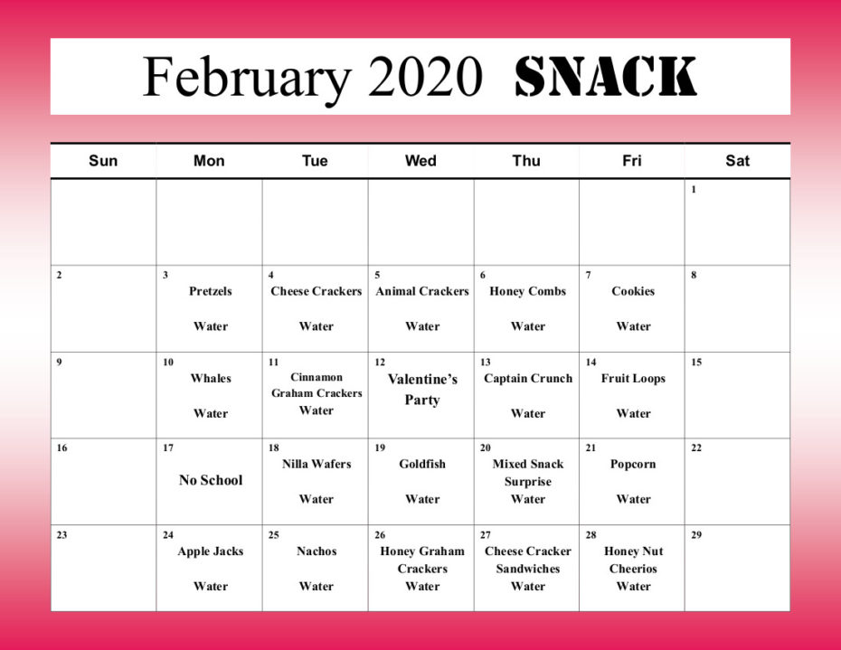 monthly-snack-calendar-preschool-at-trinity-lutheran-church